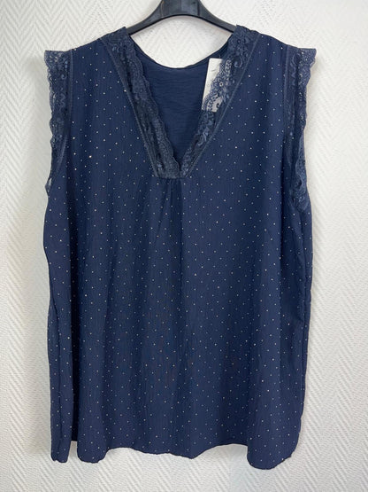 Hemdje Glamour met kapmouwtje 46/48/50