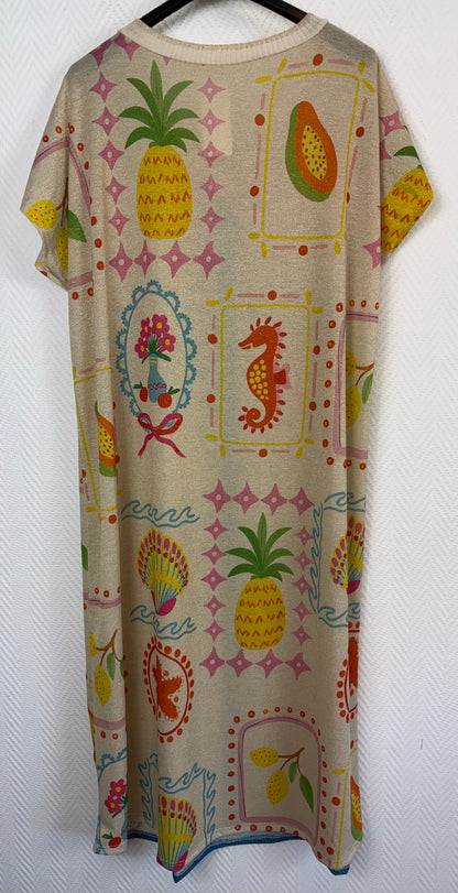 Lurex jurk Ananas 42/44/46/48