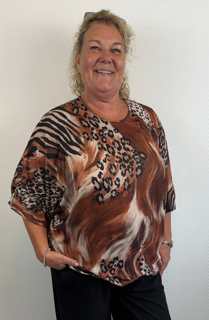 Lurex shirt animal 44/46/48/50/52