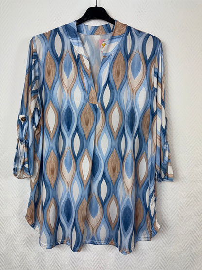 Travelshirt print (1) 48/50/52
