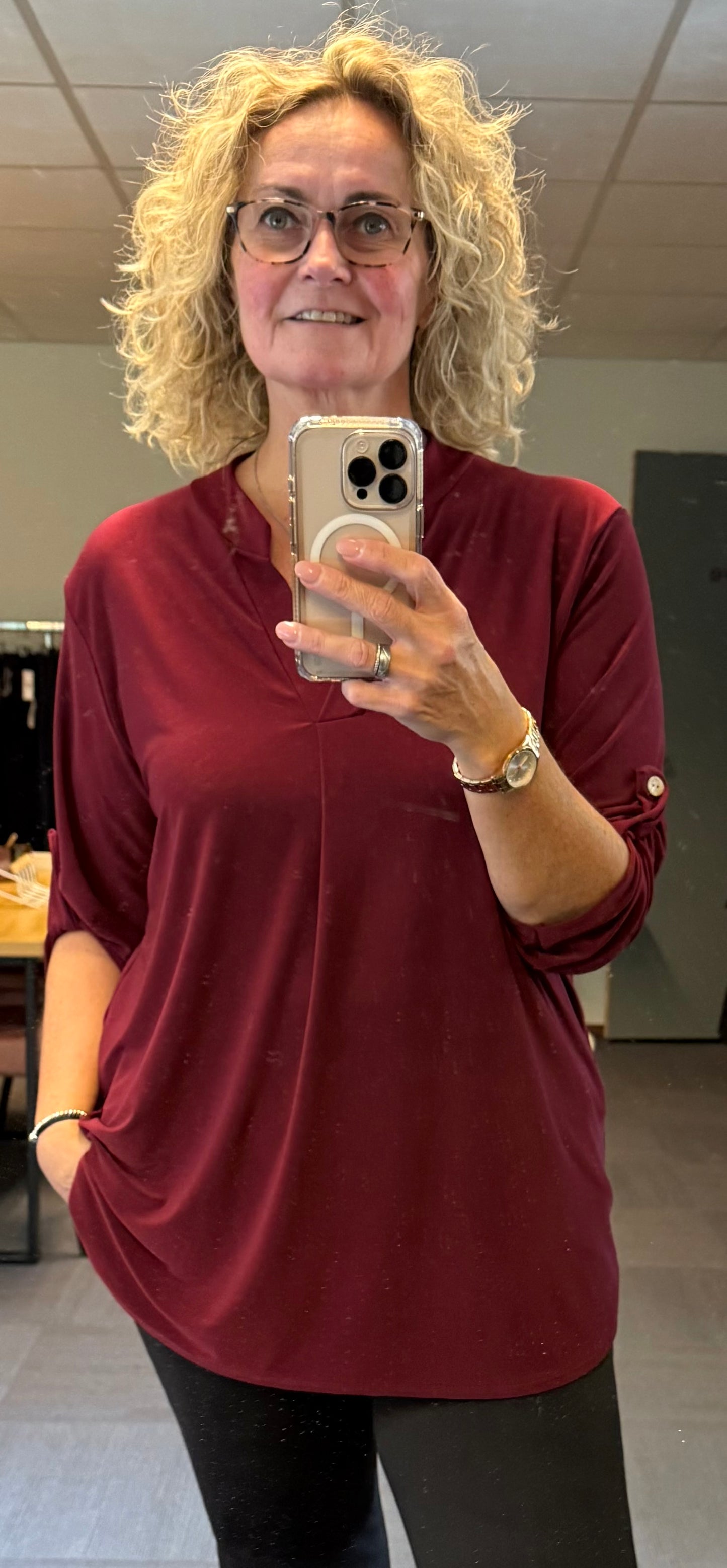 Basis travelshirt 44/46/48/50