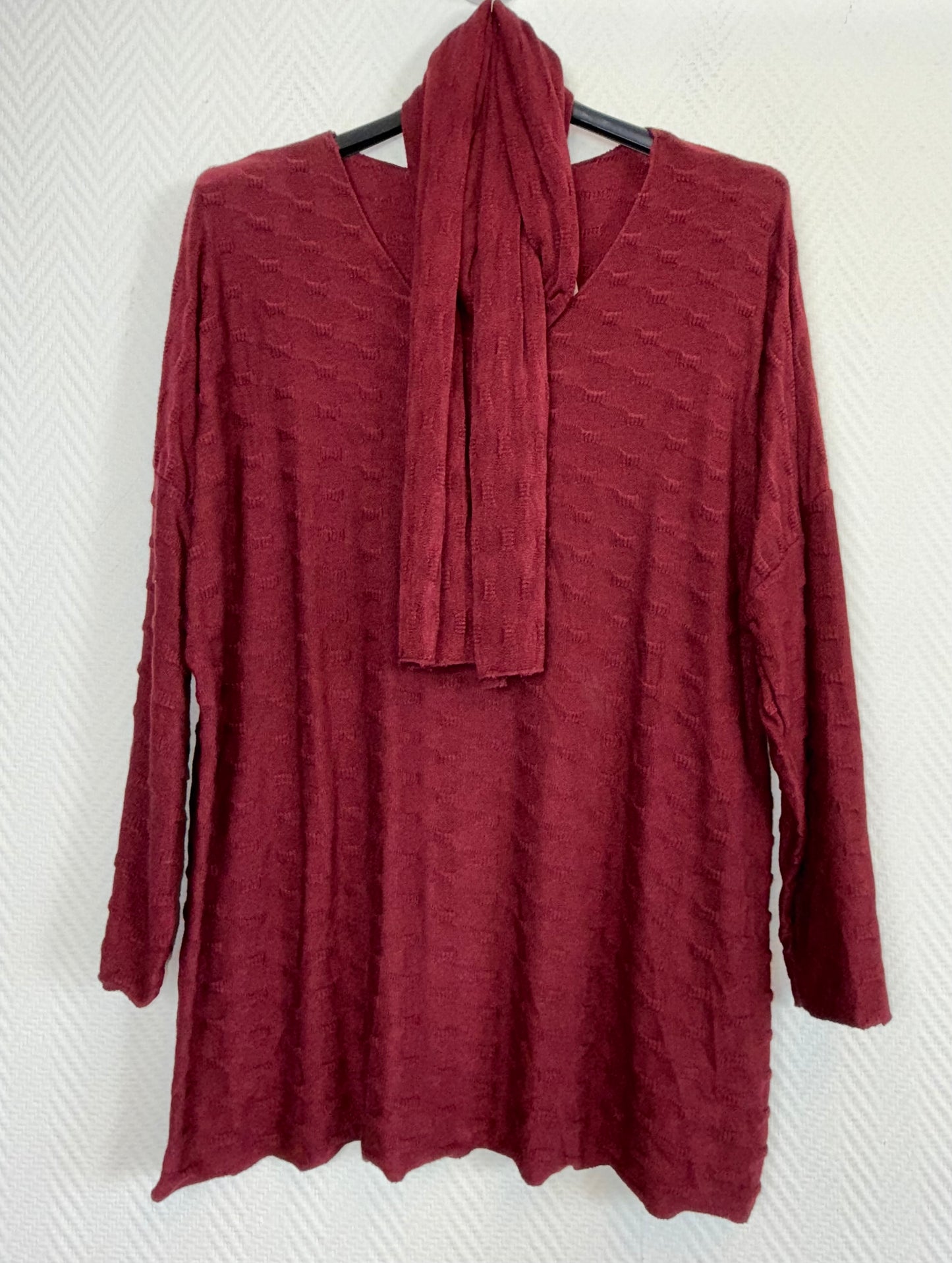 Shirt met los sjaaltje 40/42/44/46