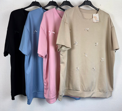 Strikjes trui korte mouwen 48/50/52