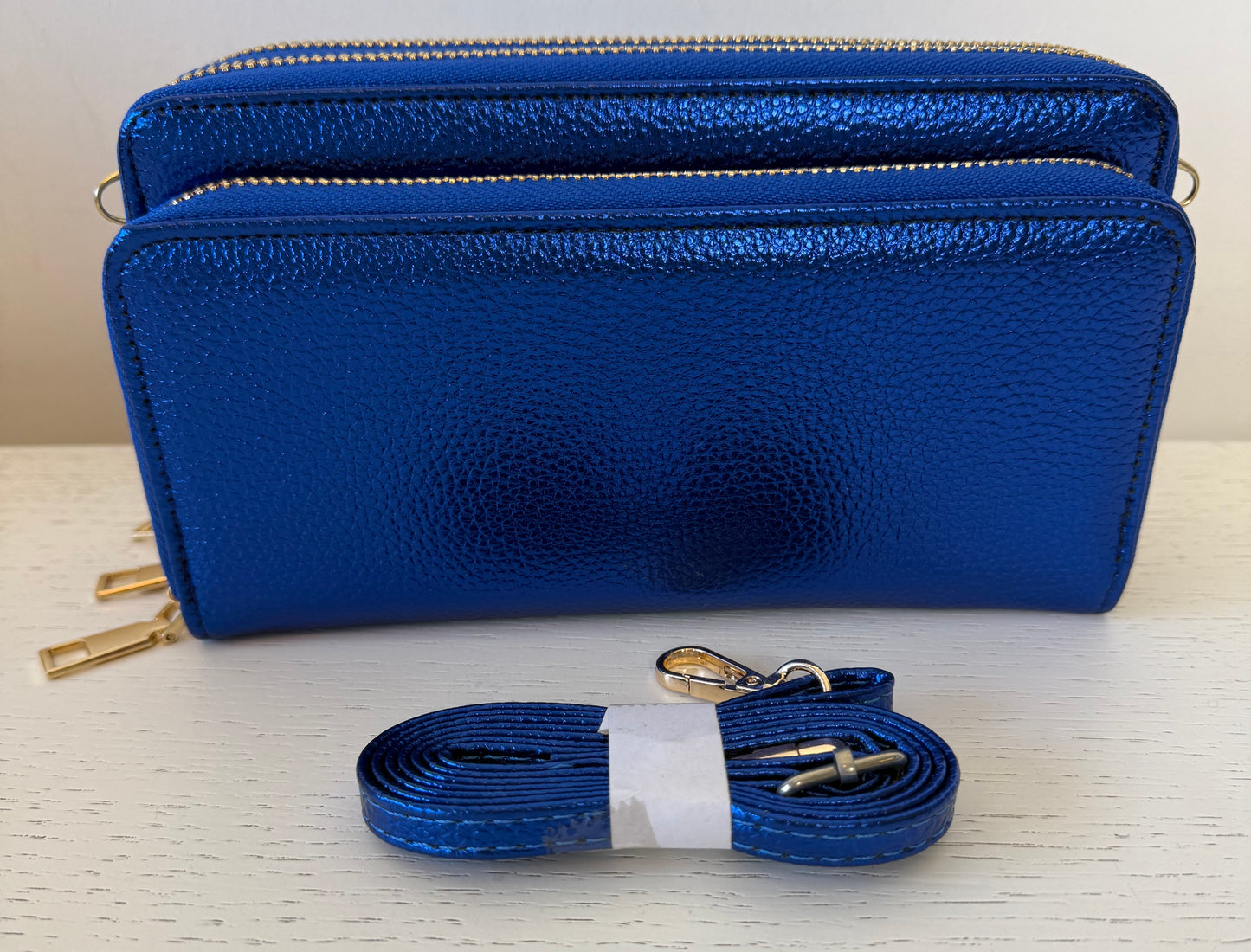 Portemonnee/mobiel/ tasjes metallic