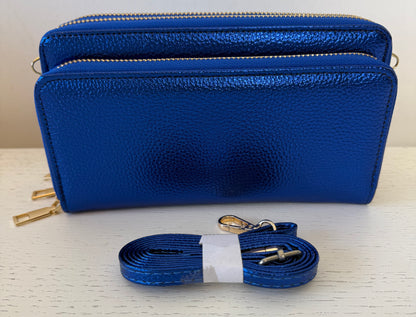 Portemonnee/mobiel/ tasjes metallic