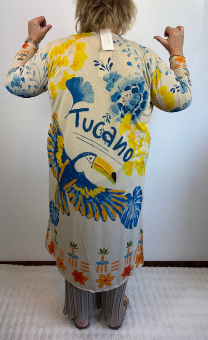 Lurex vesten print 40/42/46/48/50