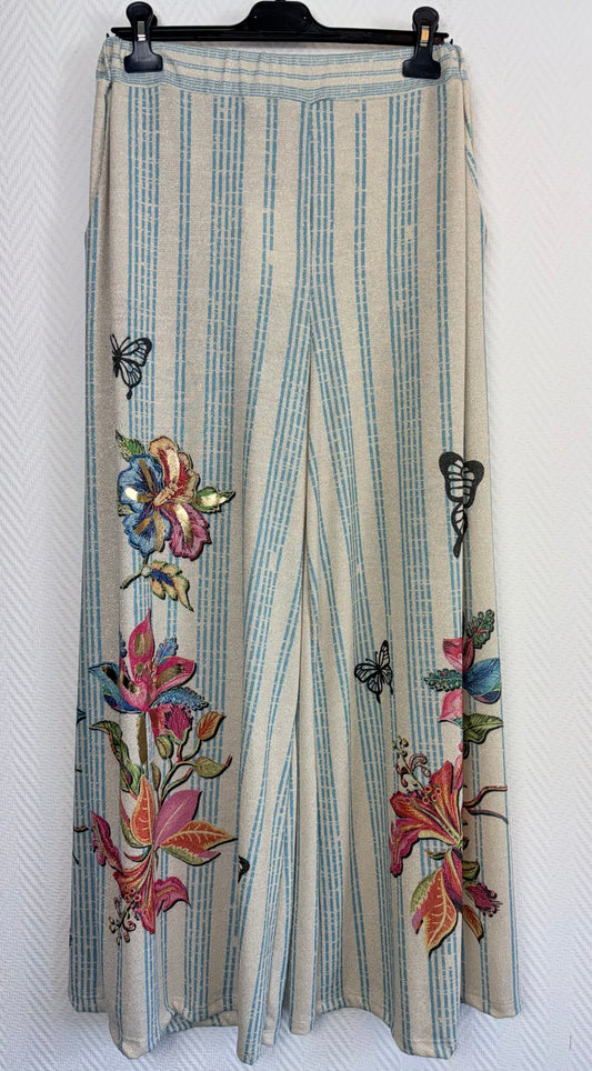 Lurex broek vlinder 44/46/48/50