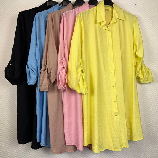 Lange blouse/tuniek/jurk 42/44/46/48