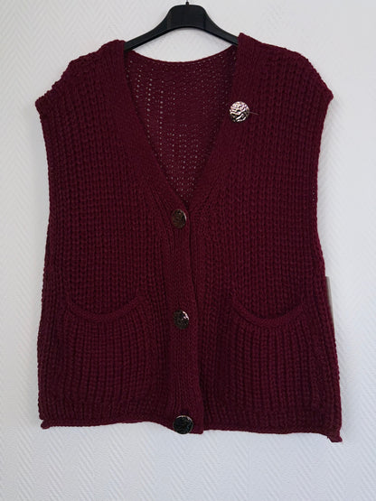 Gebreid gilet Desiree 44/46/48