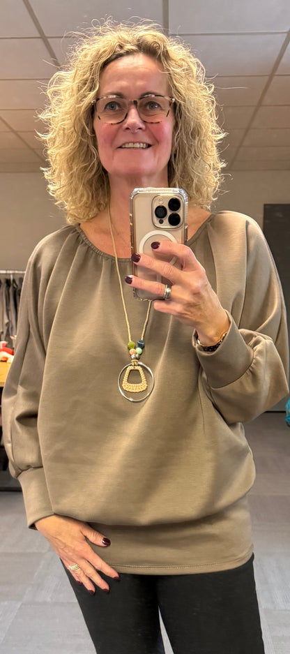 Ballontop met gratis ketting 42/44/46/48