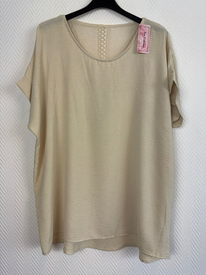 Shirt met opengewerkte rug 42/44/46