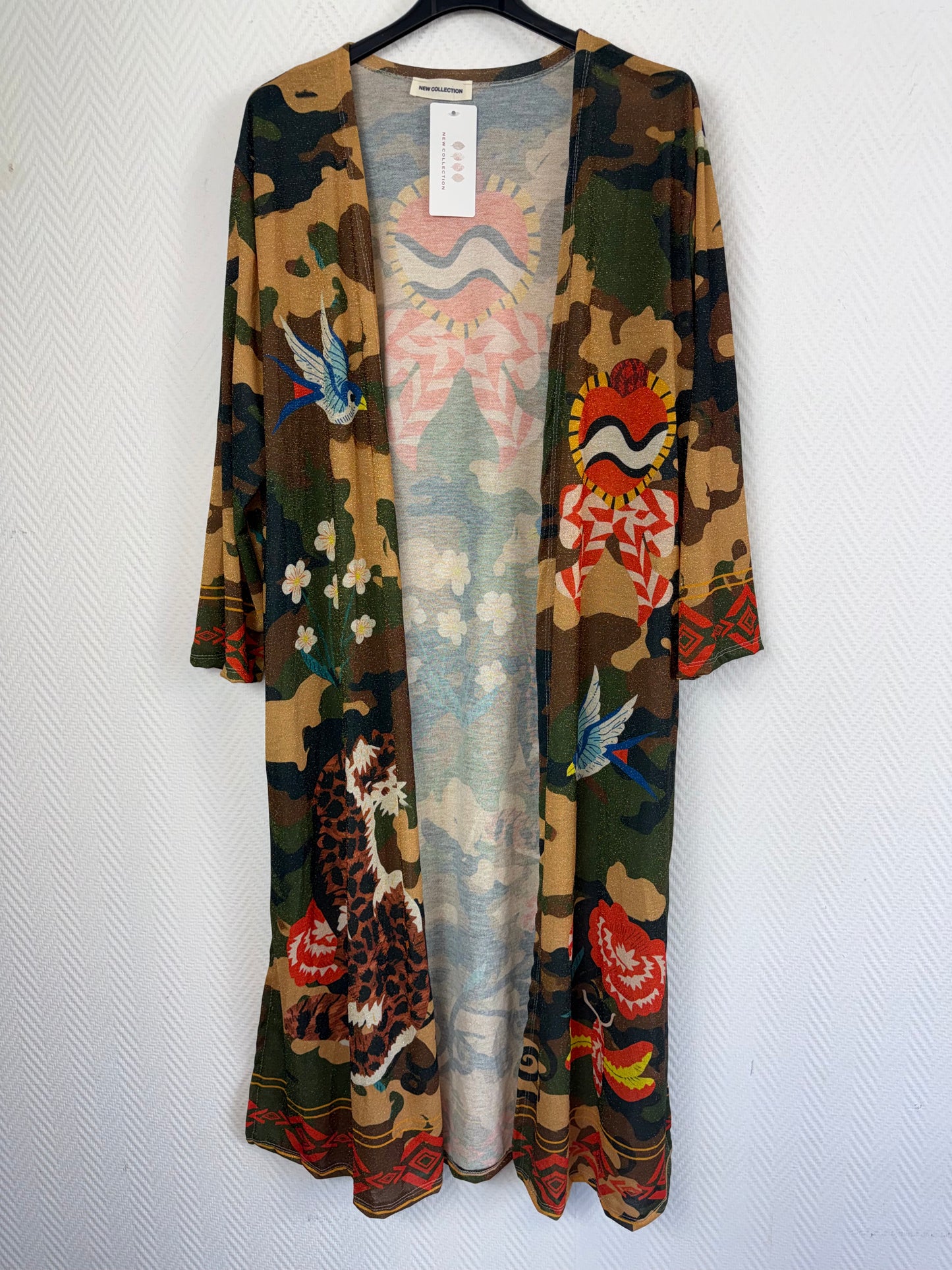 Lurex vesten print 40/42/46/48/50