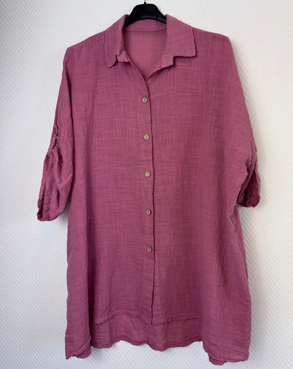 Linnen look blouse 48/50/52