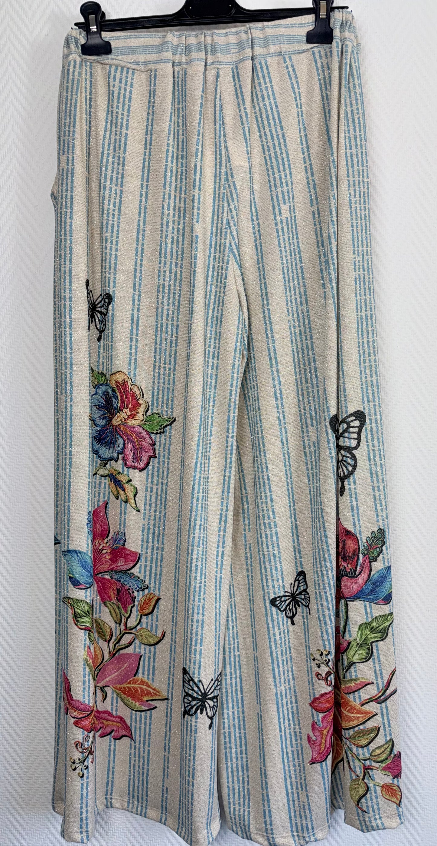Lurex broek vlinder 44/46/48/50