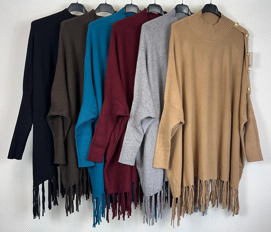 Franje trui 44/46/48/50/52/54