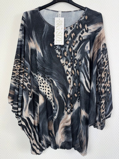Lurex shirt animal 44/46/48/50/52