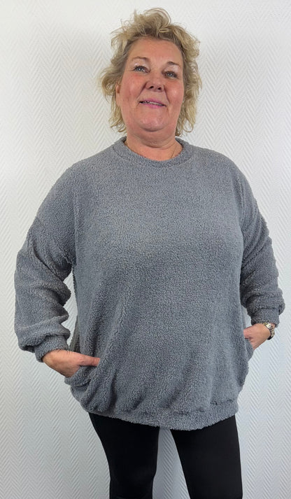 Fleece trui 44/46/48/50