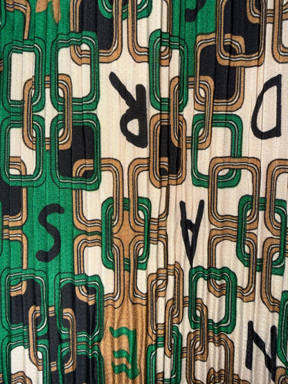 Plissé broek print ketting 44/46/48 - 48/50/52