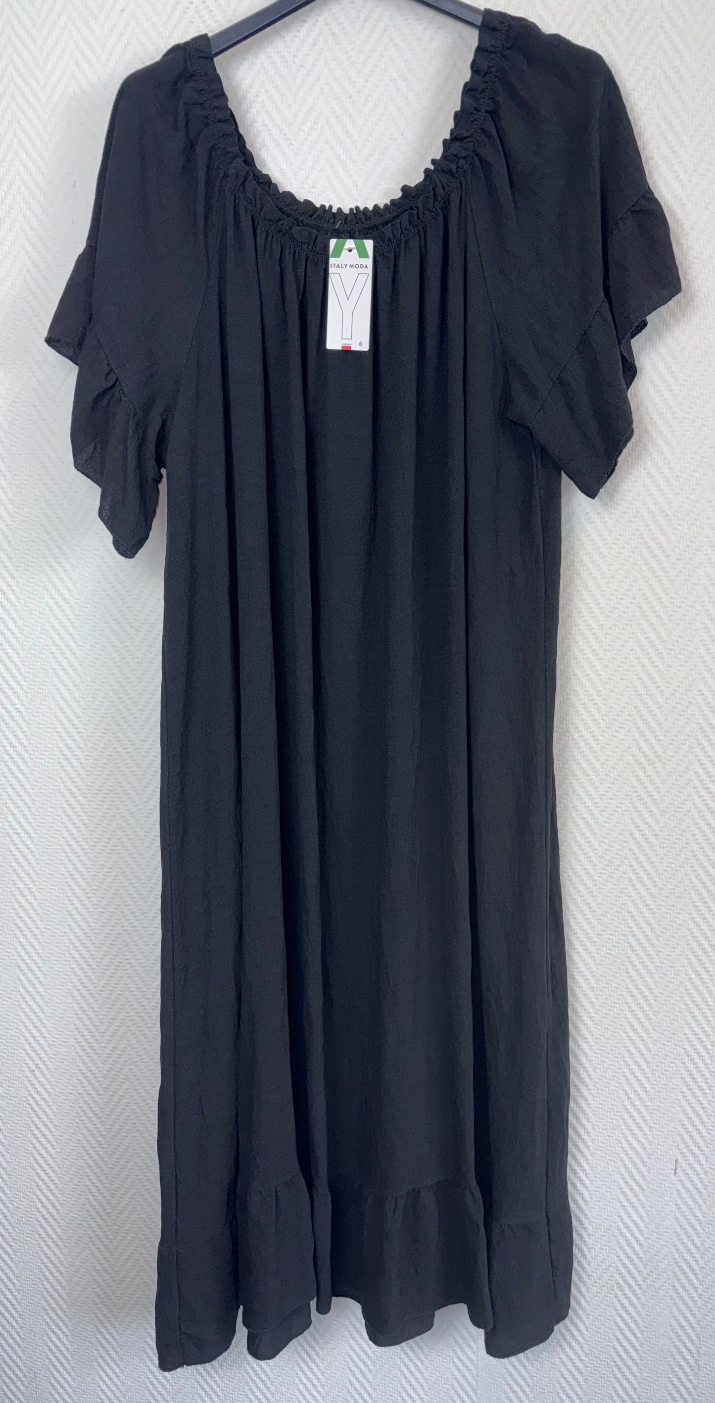 Lange A lijn viscose jurk Anja 48/50/52