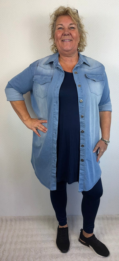 Lange jeans blouse 46/48/50