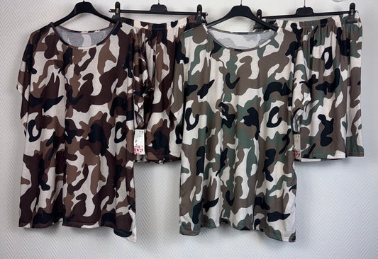 Camouflage setje 46/48/50