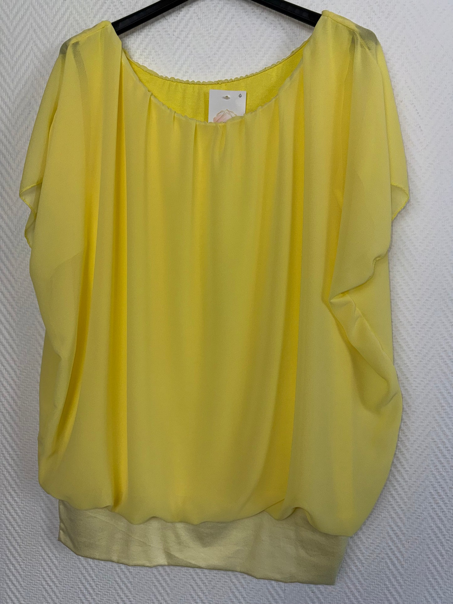 Ballontop met vaste stretch viscose ondertop 40/42/44/46