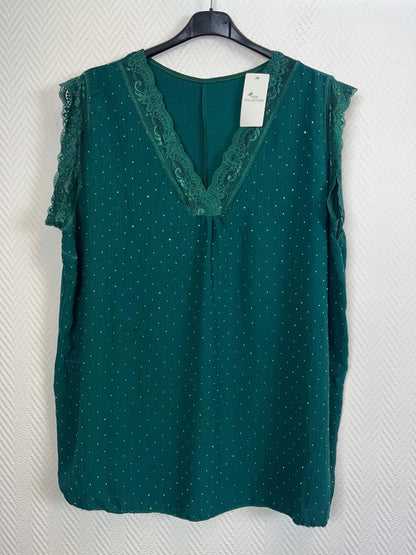 Hemdje Glamour met kapmouwtje 46/48/50