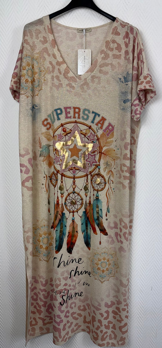 Lurex jurk Superstar 46/48/50