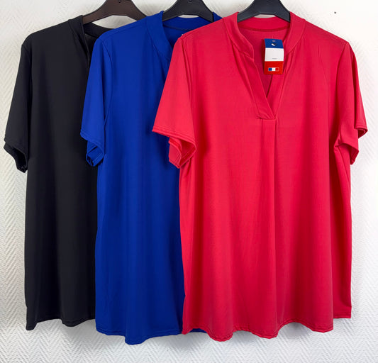 Travelshirt V hals 44/46/48/50