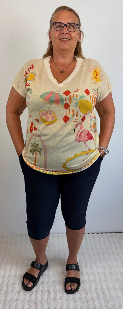 Lurex shirt Flamingo 44/46/48