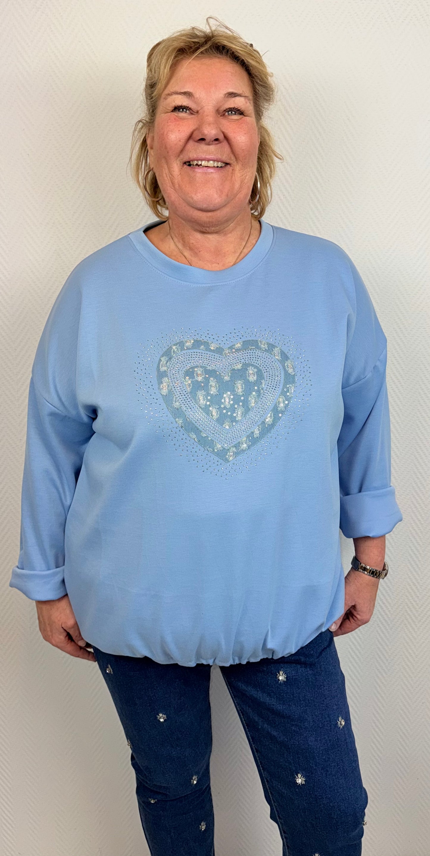 Hartjes ballon trui 44/46/48/50