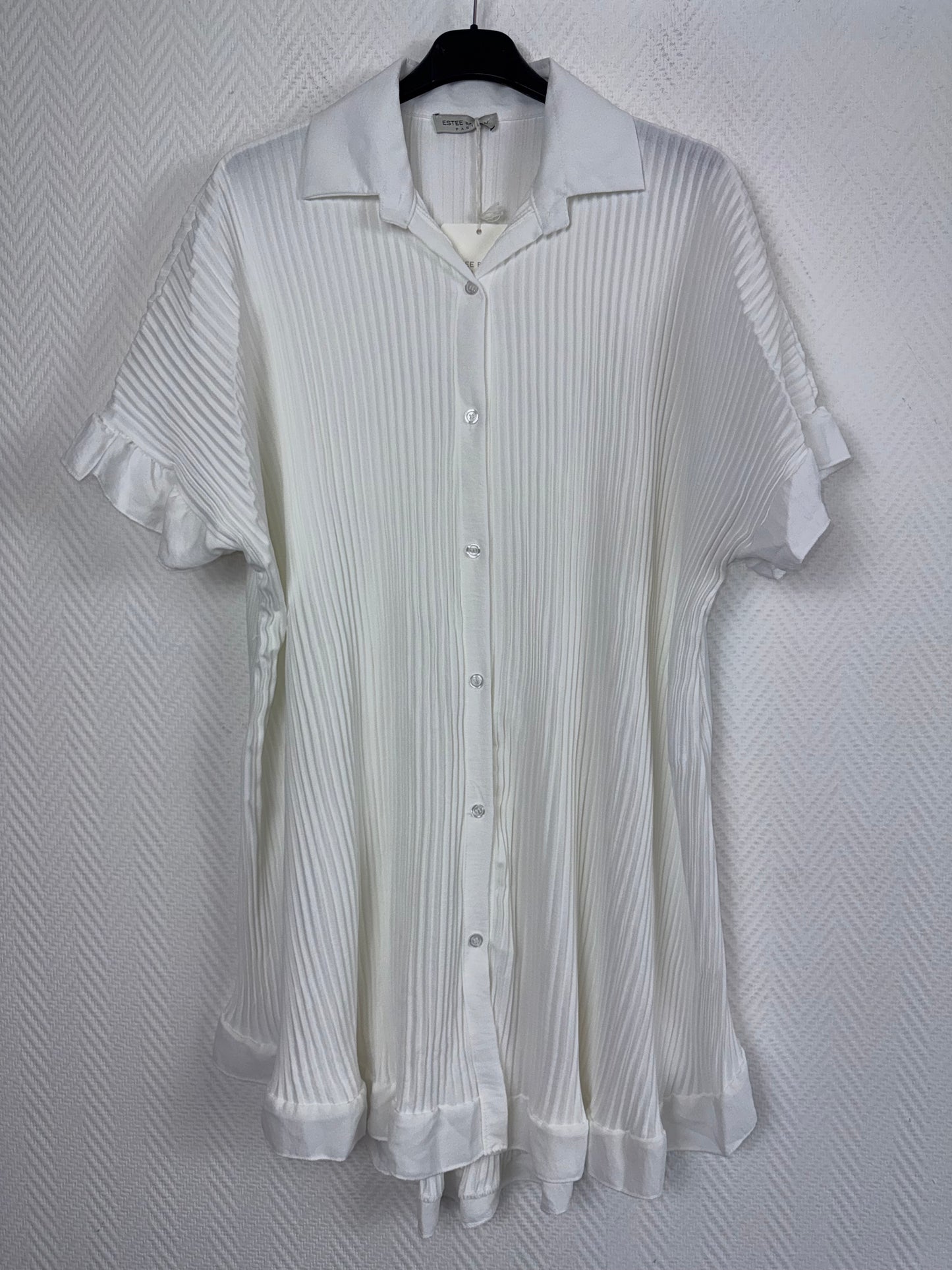 Plissé blouse Miranda 48/50/52/54