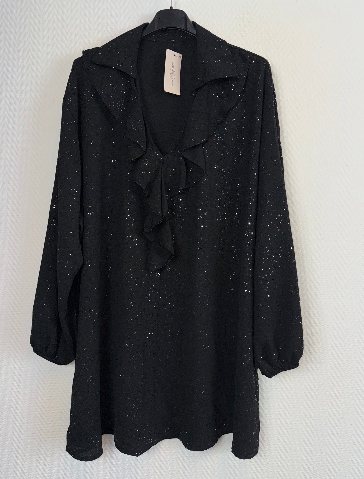 Roezel glitter blouse/tuniek 50/52/54