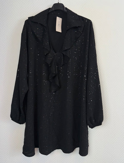 Roezel glitter blouse/tuniek 50/52/54