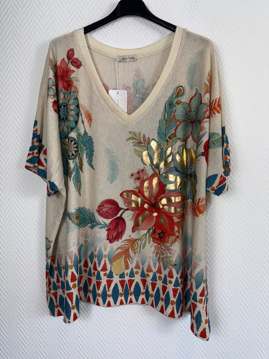 Lurex shirt dromenvanger 48/50/52/54
