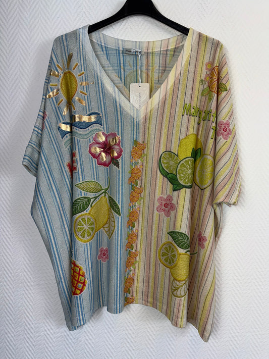 Lurex shirt Margarita 48/50/52/54