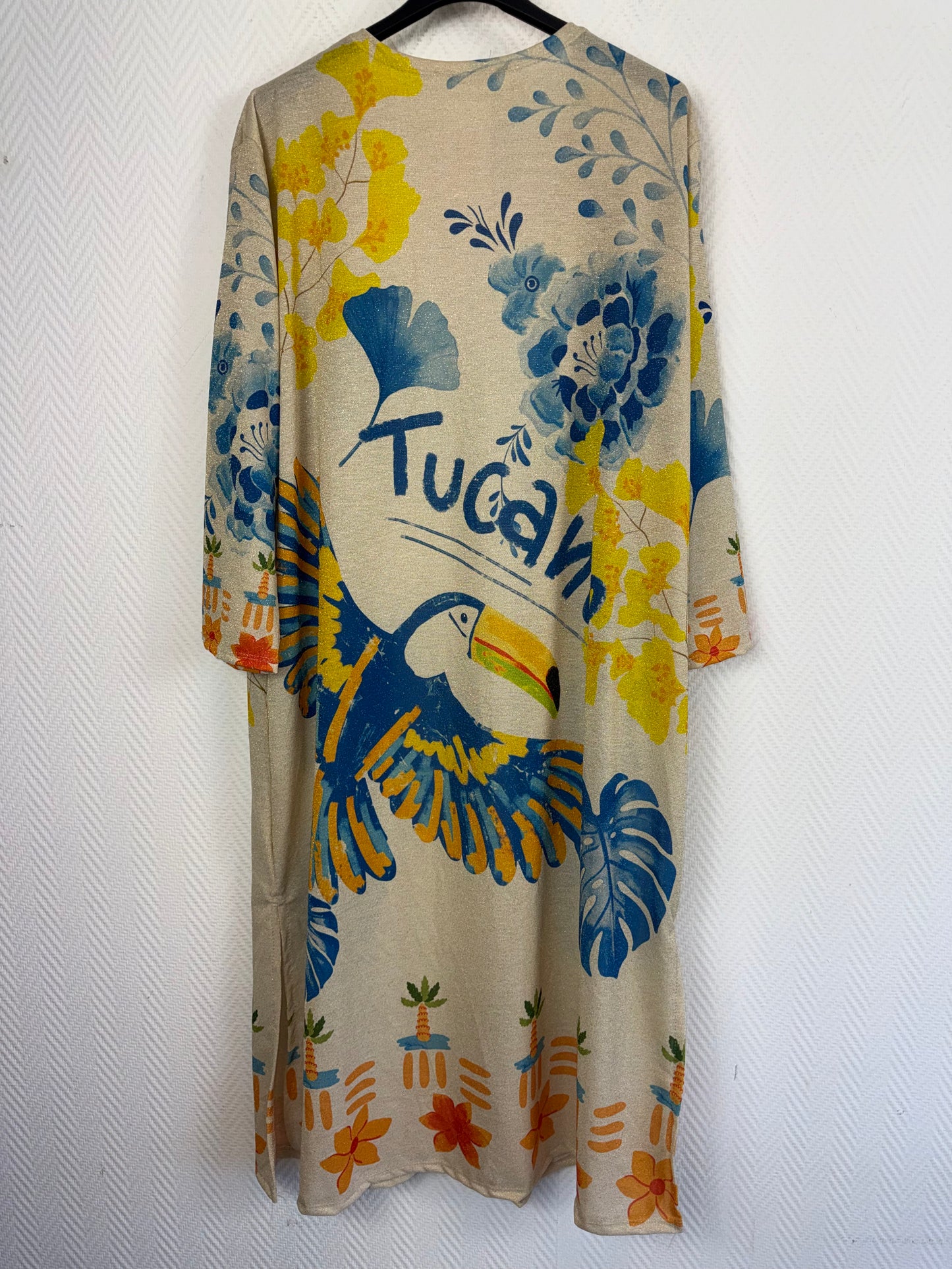 Lurex vesten print 40/42/46/48/50