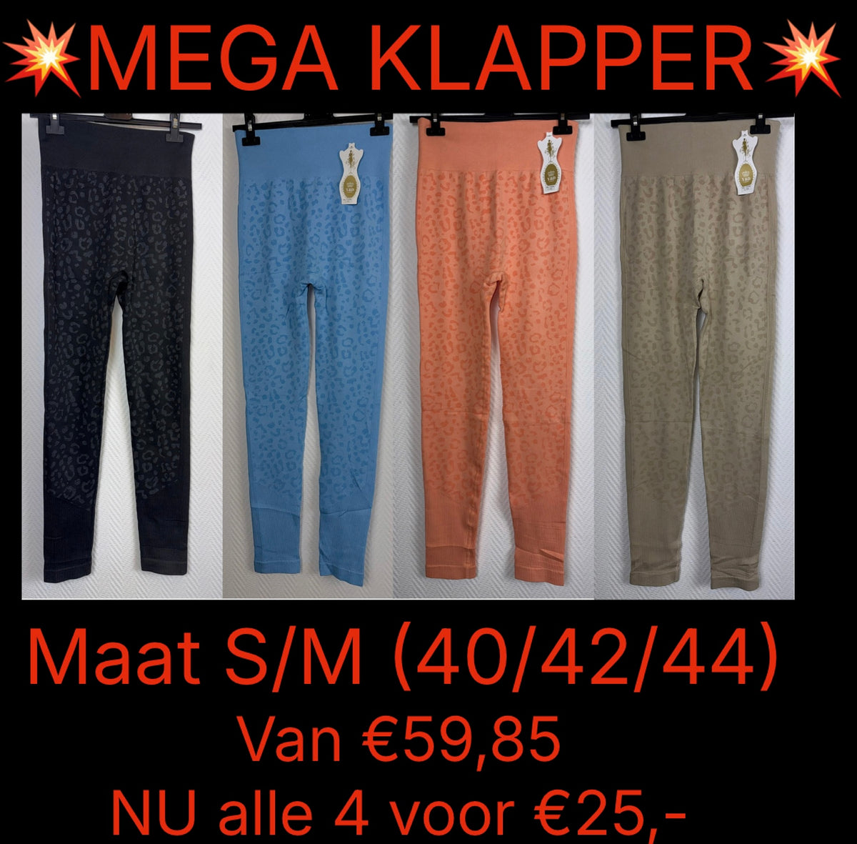 Mega klapper maat S/M